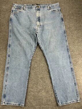 Wrangler George Strait Cowboy Cut Jeans‎ Mens 40x30 Blue Denim Holes Workwear